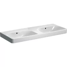   Geberit Smyle Square dupla mosdó 120x48 cm, csaplyuk nélkül, túlfolyóval 500.224.01.1 (500224011)