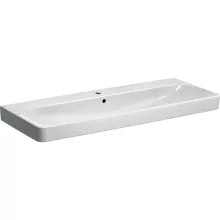   Geberit Smyle Square mosdó 120x48 cm, csaplyuk középen, túlfolyóval 500226011 (500.226.01.1)