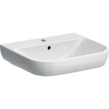   Geberit Smyle mosdó, 55 cm, csaplyuk középen, túlfolyó látható 500227011 (500.227.01.1)