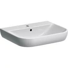   Geberit Smyle mosdó, 60 cm, csaplyuk középen, túlfolyó látható 500228011 (500.228.01.1)