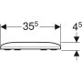 Geberit Smyle Square WC-ülőke, lecsapódásgátlóval 500236011 (500.236.01.1)