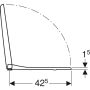 Geberit Smyle Square WC-ülőke, lecsapódásgátlóval 500236011 (500.236.01.1)