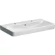 Geberit Smyle Square mosdó 90x48 cm, 2 csapfurattal és túlfolyóval 500.252.01.1