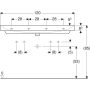 Geberit Smyle Square 120x48 cm-es mosdó 500.253.01.1