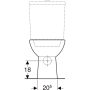 Geberit Selnova álló monoblokk WC csésze 36x67 cm mélyöblítésű, hátsó kifolyású 500.282.01.5