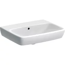   Geberit Selnova Square mosdó 55 cm, csaplyuk nélkül, túlfolyóval 500.291.01.7