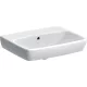 Geberit Selnova Square mosdó 55 cm, csaplyuk nélkül, túlfolyóval 500.291.01.7