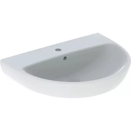 Geberit Selnova mosdó csaplyukkal és túlfolyóval 65x50 cm, fehér 500.297.01.7