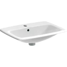   Geberit Selnova Square beépíthető mosdó 60x50 cm, csaplyukkal és túlfolyóval 500.307.01.7
