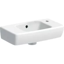   Geberit Selnova Compact jobbos kézmosó 45x25 cm, rövidített kivitel, túlfolyóval 500.318.01.5