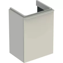   Geberit Smyle Square alsó szekrény kézmosóhoz ajtóval 44,2x35,6 cm, magasfényű homokszürke 500.350.JL.1