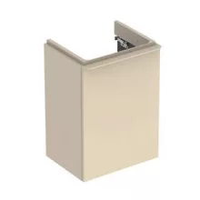   Geberit Smyle Square alsó szekrény kézmosóhoz ajtóval 44,2x35,6 cm, magasfényű homokszürke 500.351.JL.1