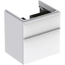   Geberit Smyle Square alsó szekrény mosdóhoz fiókkal 58,4x47 cm, magasfényű fehér 500.352.00.1