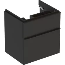   Geberit Smyle Square alsó szekrény mosdóhoz fiókkal 58,4x47 cm, matt lakkozott láva 500.352.JK.1