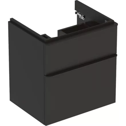 Geberit Smyle Square alsó szekrény mosdóhoz fiókkal 58,4x47 cm, matt lakkozott láva 500.352.JK.1