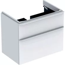   Geberit Smyle Square alsó szekrény mosdóhoz fiókkal 73,4x47 cm, magasfényű fehér 500.353.00.1