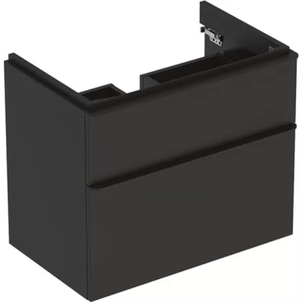 Geberit Smyle Square alsó szekrény mosdóhoz fiókkal 73,4x47 cm, matt lakkozott láva 500.353.JK.1