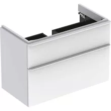   Geberit Smyle Square alsó szekrény mosdóhoz fiókkal 88,4x47 cm, magasfényű fehér 500.354.00.1