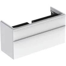   Geberit Smyle Square alsó szekrény mosdóhoz fiókkal 118,4x47 cm, magasfényű fehér 500.355.00.1