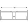 Geberit Smyle Square alsó szekrény mosdóhoz fiókkal 118,4x47 cm, magasfényű fehér 500.355.00.1