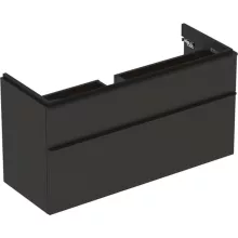   Geberit Smyle Square alsó szekrény mosdóhoz fiókkal 118,4x47 cm, matt lakkozott láva 500.355.JK.1
