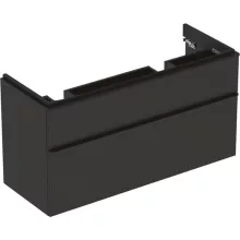   Geberit Smyle Square alsó szekrény dupla mosdóhoz fiókkal 118,4x47 cm, matt lakkozott láva 500.356.JK.1