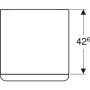 Geberit Smyle Square kiegészítő szekrény 45x60 cm, magasfényű fehér 500.357.00.1