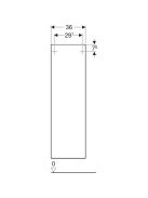 Geberit Smyle Square középmagas szekrény 118x36 cm, egy ajtóval, hikoridió 500.361.JR.1 (500361JR1)