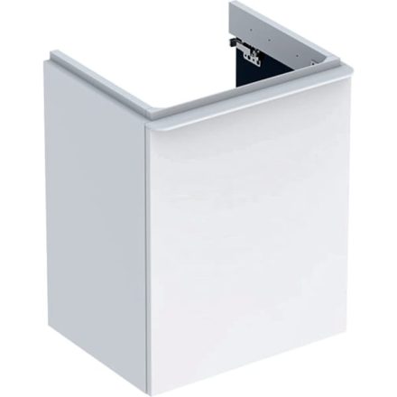 Geberit Smyle Square alsó szekrény kézmosóhoz ajtóval 49,2x40,6 cm, magasfényű fehér 500.363.00.1
