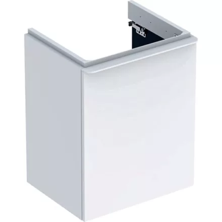 Geberit Smyle Square alsó szekrény kézmosóhoz ajtóval 49,2x40,6 cm, magasfényű fehér 500.363.00.1