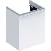   Geberit Smyle Square alsó szekrény kézmosóhoz ajtóval 49,2x40,6 cm, magasfényű fehér 500.364.00.1