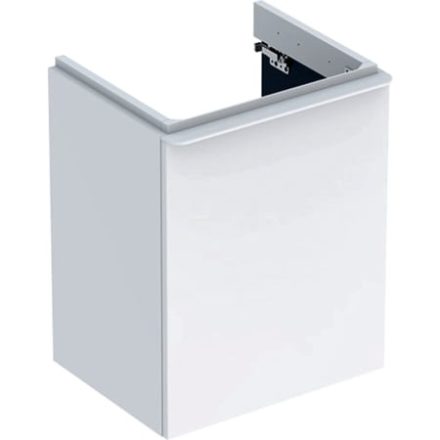 Geberit Smyle Square alsó szekrény kézmosóhoz ajtóval 49,2x40,6 cm, magasfényű fehér 500.364.00.1