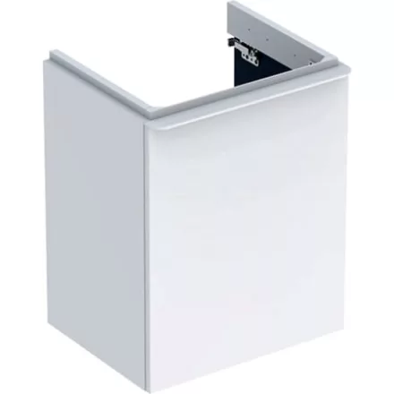 Geberit Smyle Square alsó szekrény kézmosóhoz ajtóval 49,2x40,6 cm, magasfényű fehér 500.364.00.1