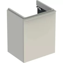   Geberit Smyle Square alsó szekrény kézmosóhoz ajtóval 49,2x40,6 cm, magasfényű homokszürke 500.364.JL.1