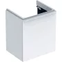Geberit Smyle Square alsó szekrény kézmosóhoz ajtóval 53,6x43,3 cm, magasfényű fehér 500.365.00.1
