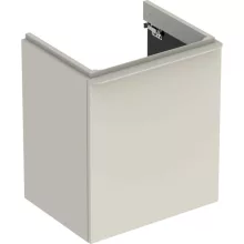   Geberit Smyle Square alsó szekrény kézmosóhoz ajtóval 53,6x43,3 cm, magasfényű homokszürke 500.366.JL.1