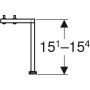 Geberit Smyle Square lábszett, fényes króm 500.367.00.1