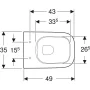 Geberit Smyle Square fali WC csésze 500.379.01.1 (500379011)