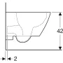 Geberit Smyle Square fali WC csésze 500.379.01.1 (500379011)