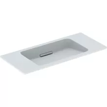   Geberit One rövidített kivitelű mosdó 90x40 cm csaplyuk és túlfolyó nélkül, fehér/fényes fehér 500.390.01.3