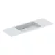 Geberit One rövidített kivitelű mosdó 120x40 cm csaplyuk és túlfolyó nélkül, KeraTect, fehér 500.392.01.1