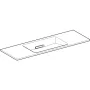 Geberit One rövidített kivitelű mosdó 120x40 cm csaplyuk és túlfolyó nélkül, KeraTect, fehér 500.392.01.1