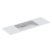   Geberit One rövidített kivitelű mosdó 120x40 cm csaplyuk és túlfolyó nélkül, KeraTect, fehér 500.392.01.3