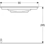 Geberit ONE rövidített kivitelű mosdó hátsó lefolyóval 90x40 cm, csaplyuk nélkül, fehér 500.395.01.3