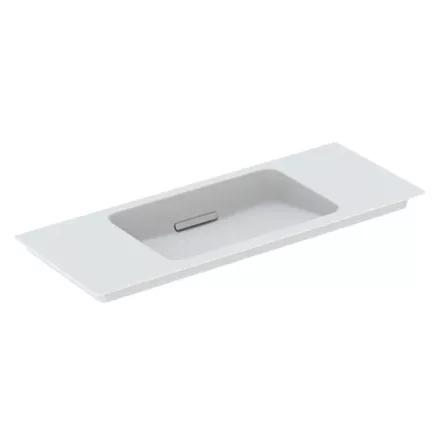 Geberit ONE rövidített kivitelű mosdó hátsó lefolyóval 105x40 cm, csaplyuk nélkül, fehér 500.396.01.3