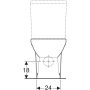 Geberit Selnova álló monoblokk WC 35,5x60 cm mélyöblítésű, univerzális kifolyású, Rimfree 500.478.01.7