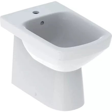 Geberit Selnova Square falhoz illeszkedő álló bidé 35x53 cm, túlfolyóval 500.483.01.7