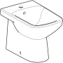 Geberit Selnova Square falhoz illeszkedő álló bidé 35x53 cm, túlfolyóval 500.483.01.7
