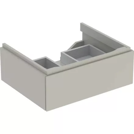 Geberit Xeno² alsó szekrény mosdóhoz 58x46,2 cm, egy fiókkal, matt greige 500.505.00.1