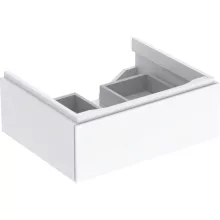   Geberit Xeno² alsó szekrény mosdóhoz 58x46,2 cm, egy fiókkal, magasfényű fehér 500.505.01.1